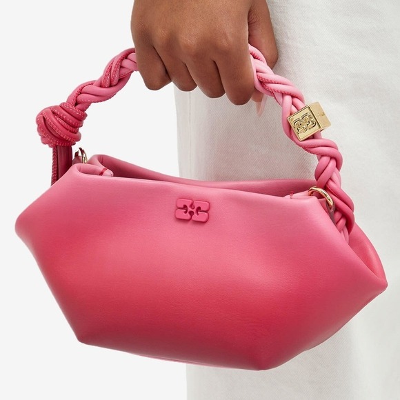 Ganni Handbags - NWT GANNI Bou Bag Mini Gradient in Hot Pink Leather Crossbody